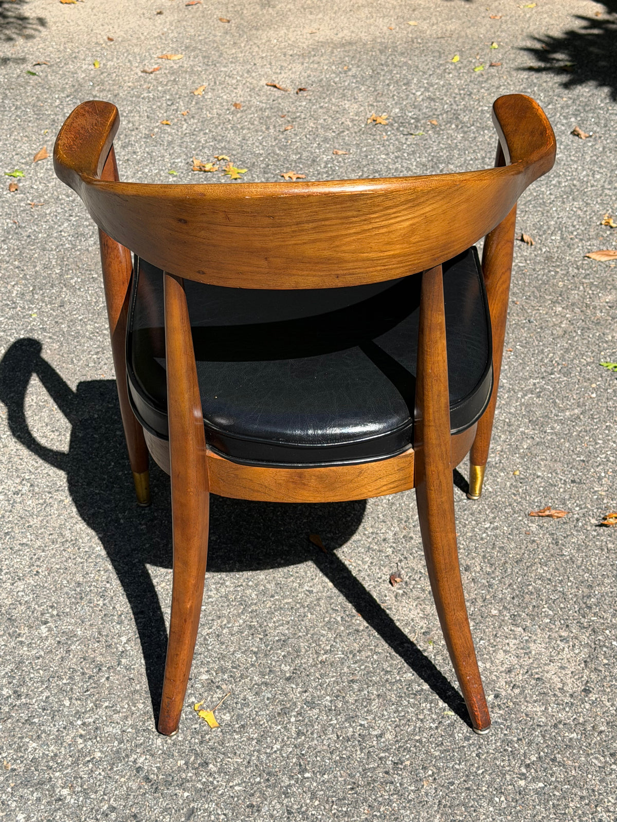 1970s Boling Chair Co. Mid-Century Modern Walnut Desk Chair