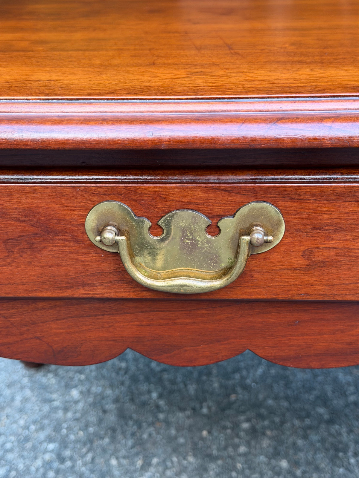 Henkel Harris Single Drawer Solid Cherry End Table