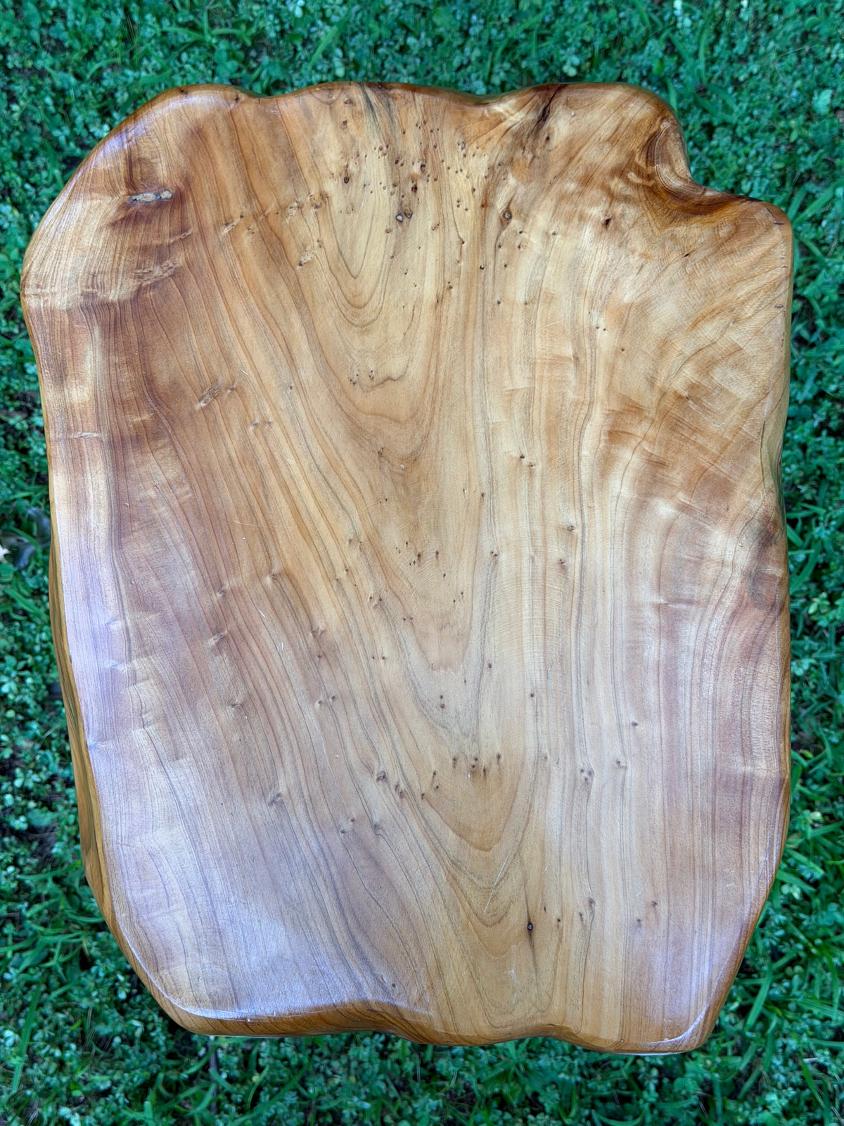 Live Edge Solid Wood Slab Side Table