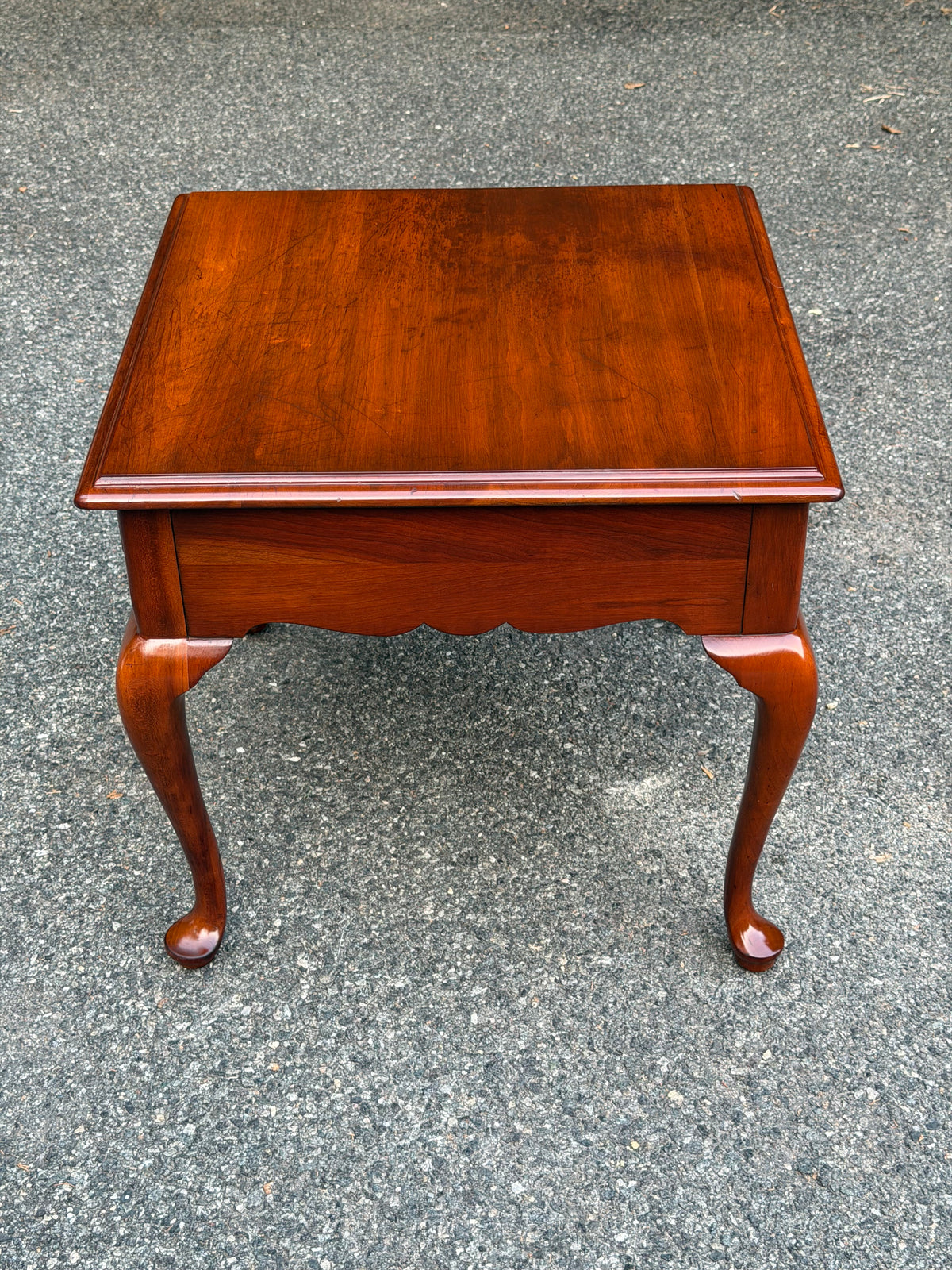 Henkel Harris Single Drawer Solid Cherry End Table