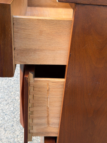 American of Martinsville Walnut MCM 9-Drawer Dresser