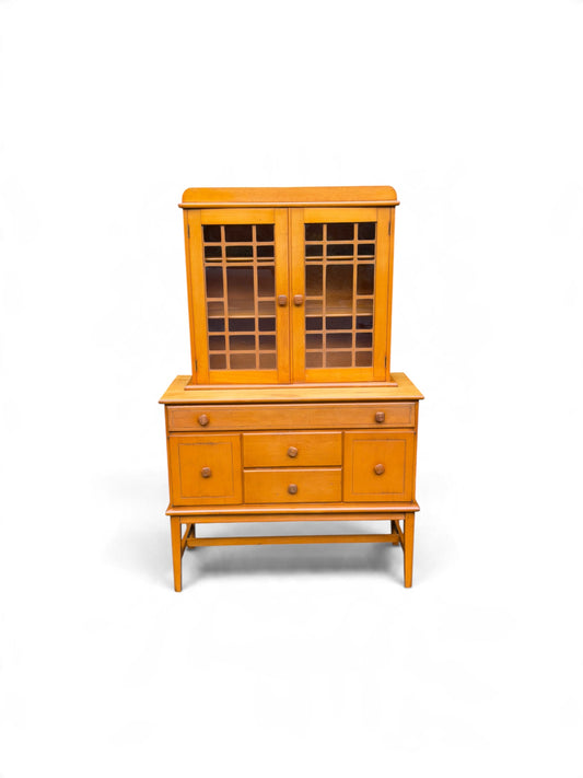 Hale Company MCM Solid Swedish Maple Hutch Credenza Cabinet