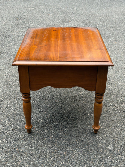 Pair of Solid Wood Apothecary End Tables w/ Patina
