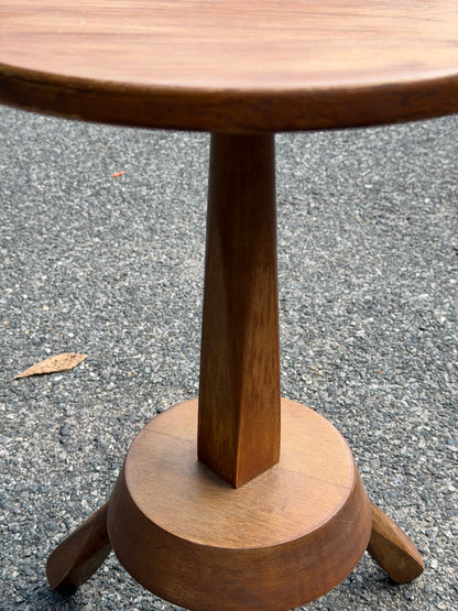 Solid Wood Tripod Accent Table