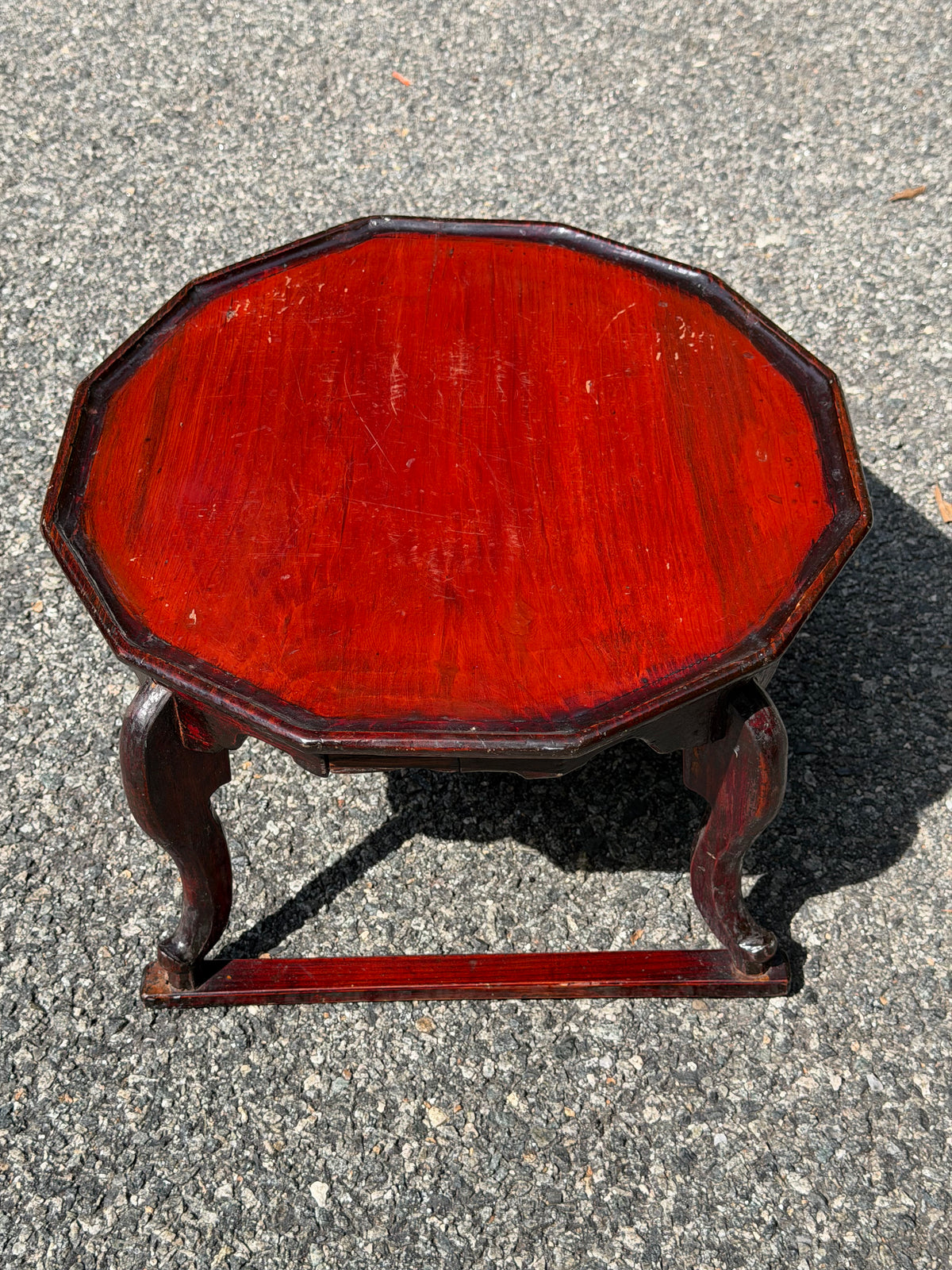 Antique Korean Red Lacquer "Hojokban" Soban (Tray Table)