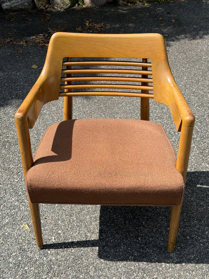 W.H. Gunlocke MCM Walnut Armchair (Model 2319)