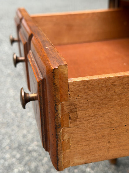 Pair of Solid Wood Apothecary End Tables w/ Patina