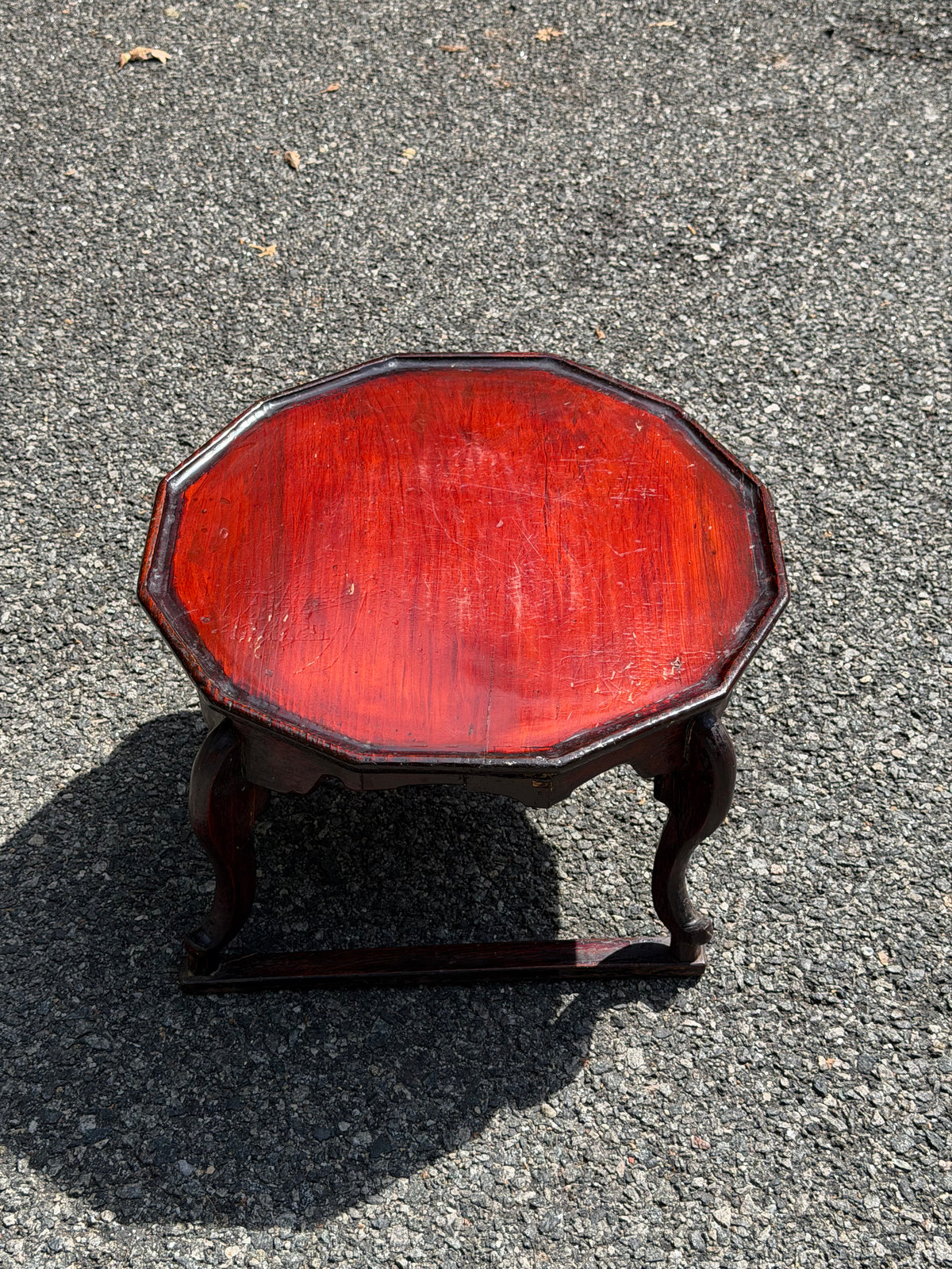Antique Korean Red Lacquer "Hojokban" Soban (Tray Table)
