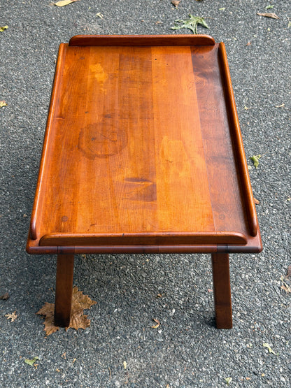 Solid Wood Tray-Top Low Coffee / Accent Table