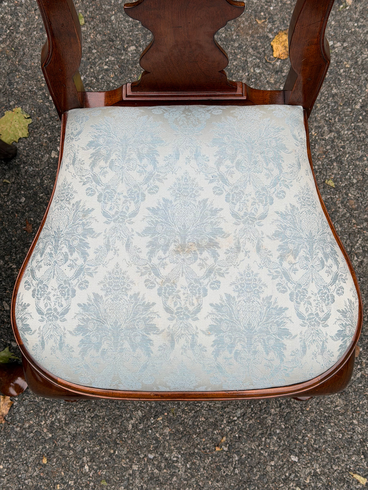 Pair of Solid Cherry Stickley Queen Anne Chairs