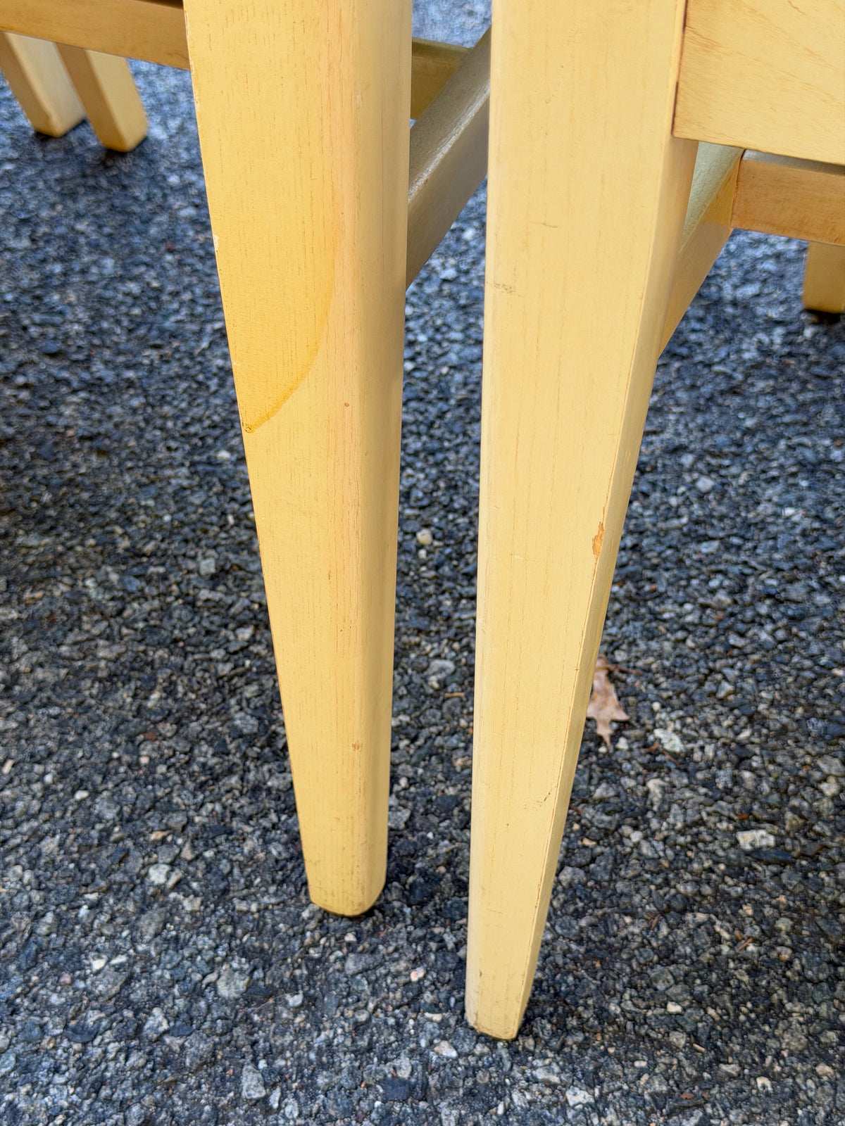 Set of 4 Broyhill 1950s Mid-Century Modern Blonde and Green Dining Chairs