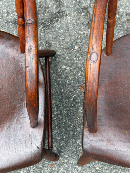 Pair of 19th Century Windsor Captain’s Chairs