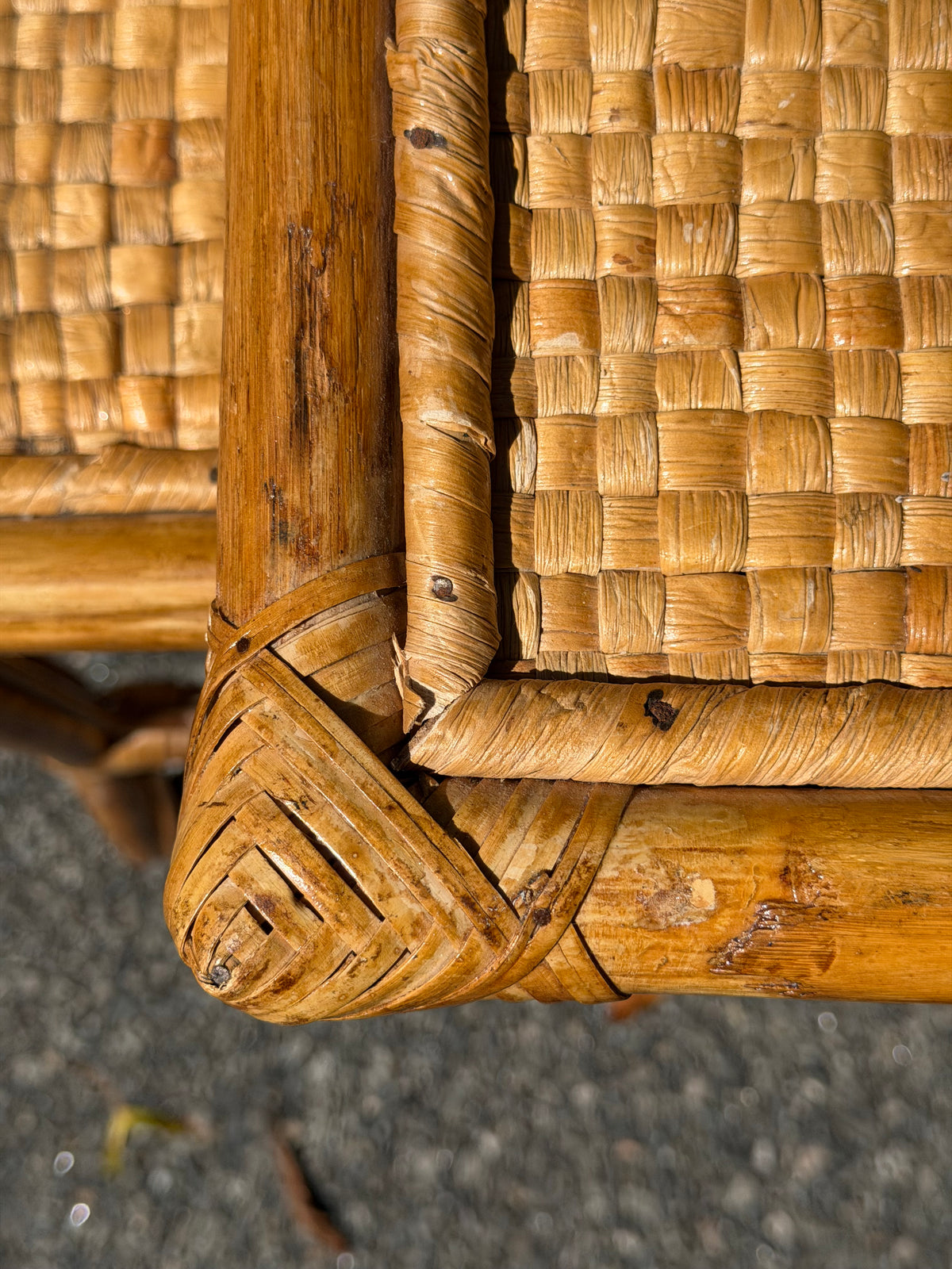 Rattan Nesting Side Tables – Set of 3