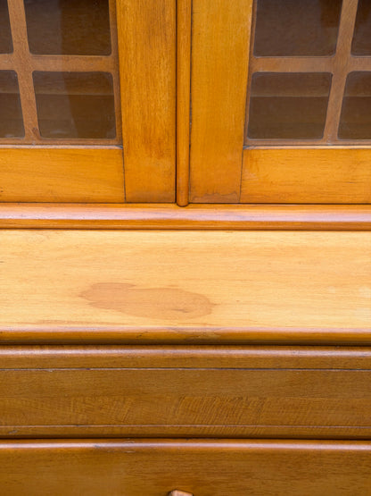 Hale Company MCM Solid Swedish Maple Hutch Credenza Cabinet