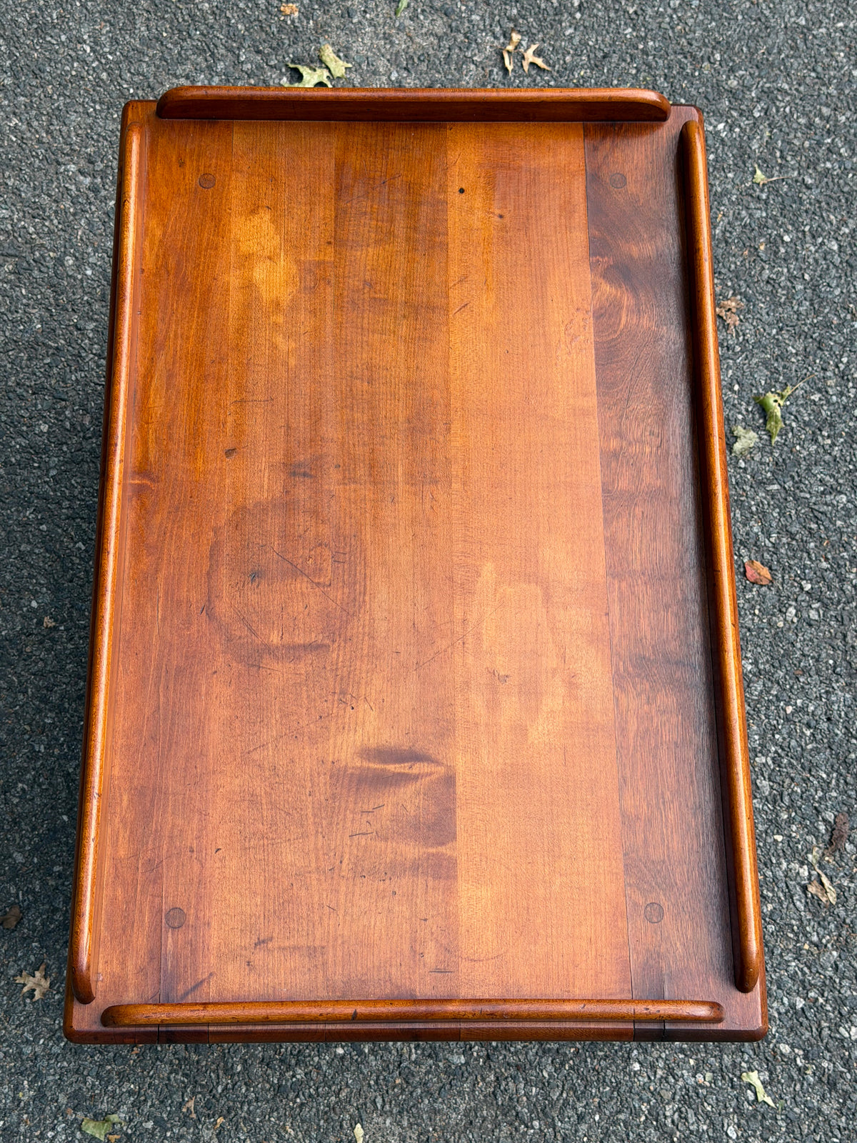 Solid Wood Tray-Top Low Coffee / Accent Table