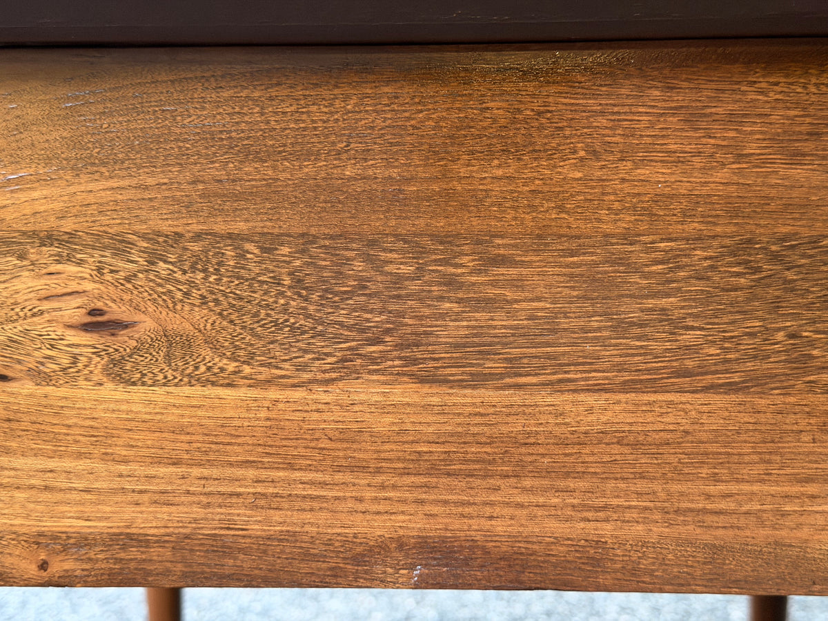 MCM Walnut-Toned Side Table / Nightstand