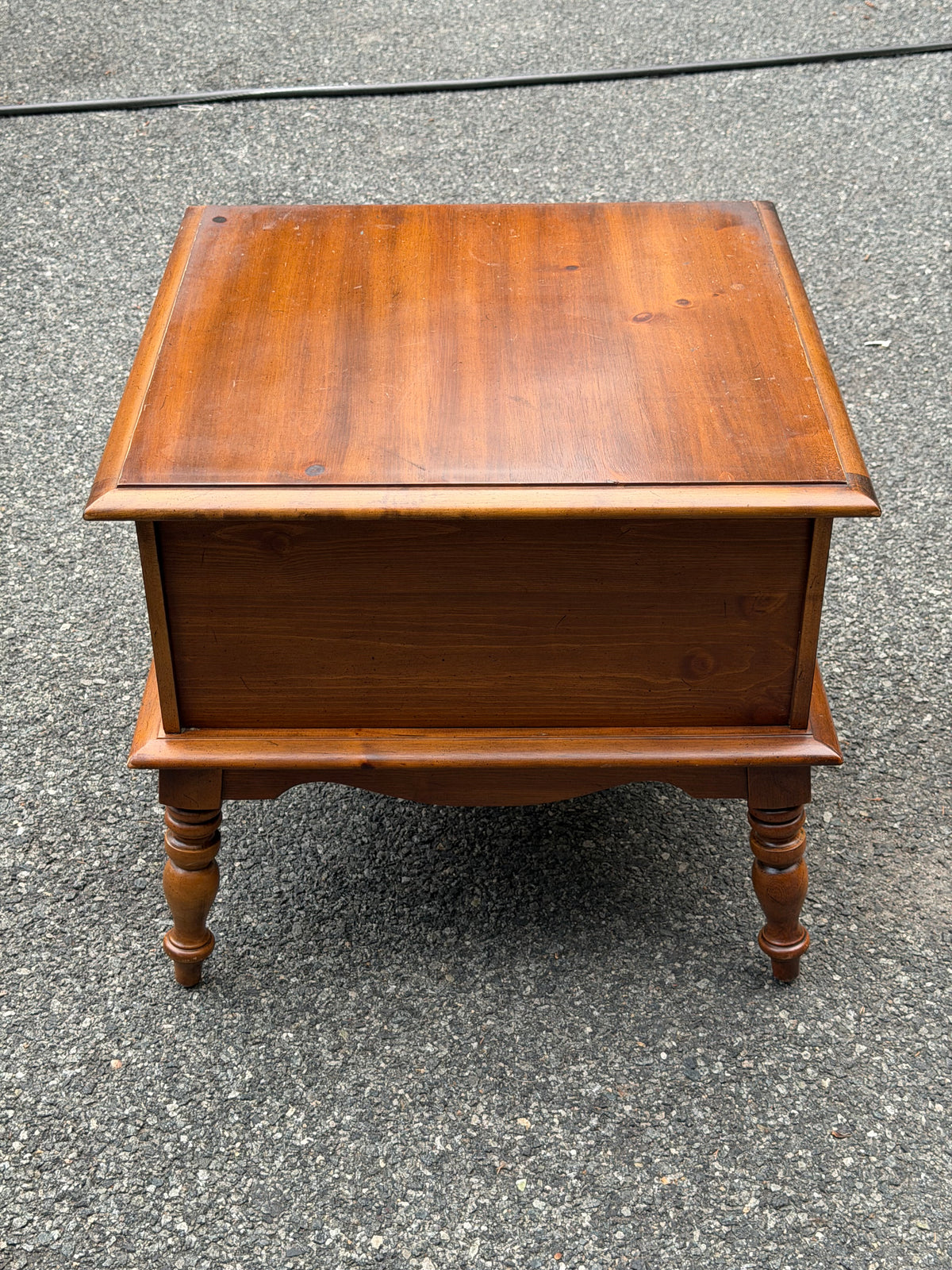 Pair of Solid Wood Apothecary End Tables w/ Patina