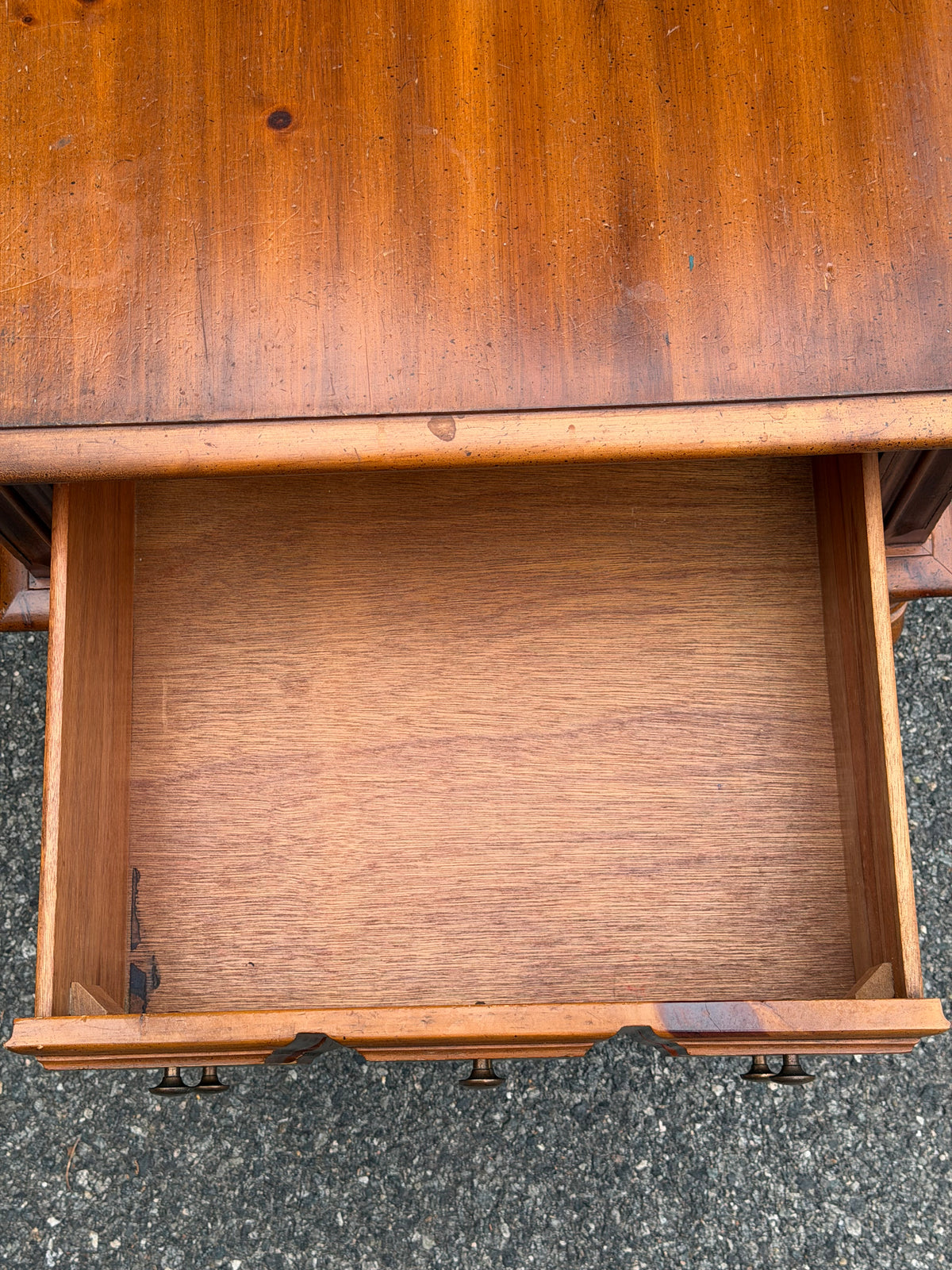 Pair of Solid Wood Apothecary End Tables w/ Patina