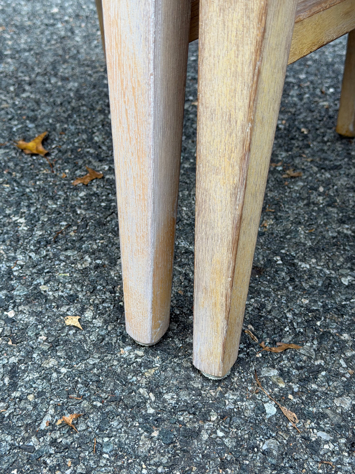 Set of 4 1950s Lee Furniture MCM Limed Oak Dining Chairs