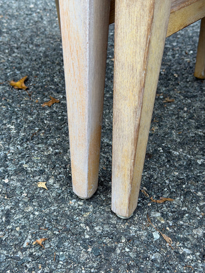 Set of 4 1950s Lee Furniture MCM Limed Oak Dining Chairs