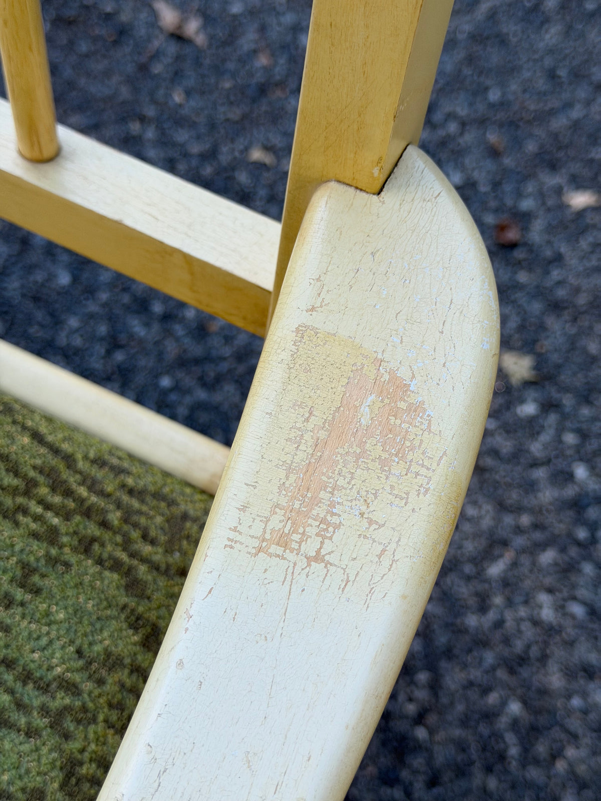 Set of 4 Broyhill 1950s Mid-Century Modern Blonde and Green Dining Chairs