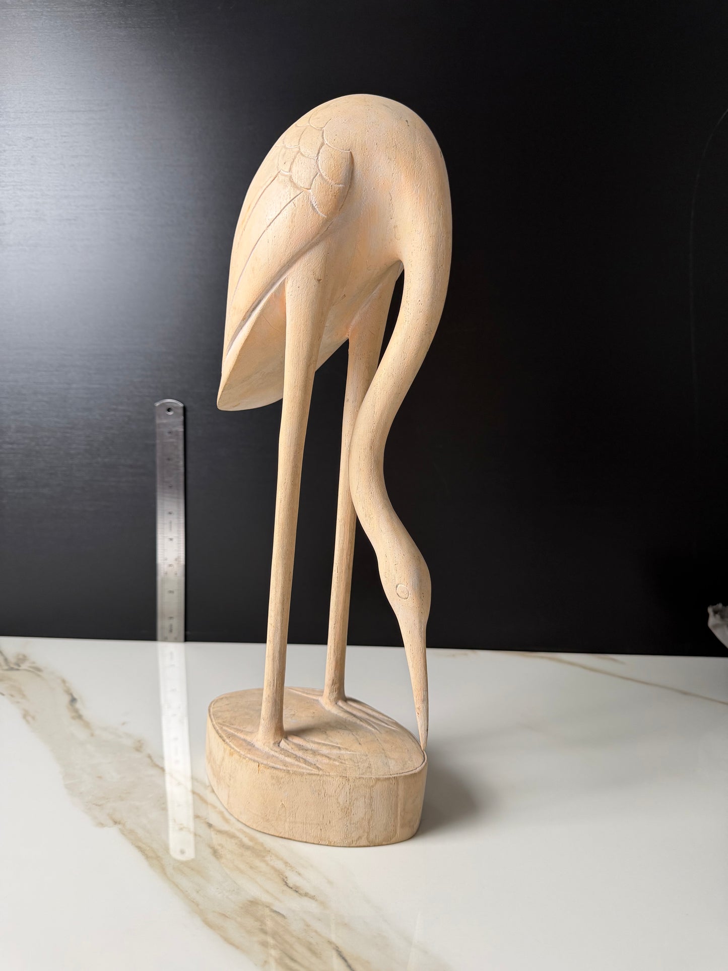 The Minimalist Carved Crane