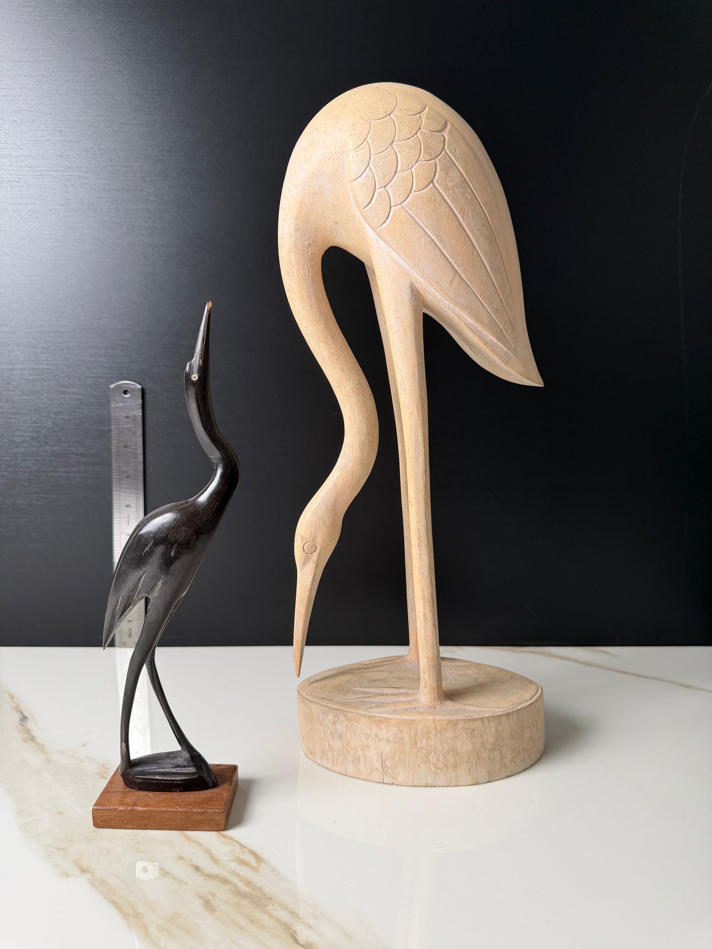 The Minimalist Carved Crane